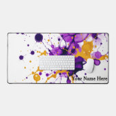 Fluid Ink Gold Marble Modern Schreibtischunterlage (Tastatur & Maus)