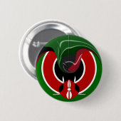 Fluid Kenya Flag Hakuna Matata Button (Vorne & Hinten)