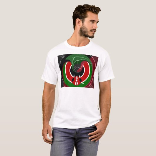 Fluid Kenya Flag Hakuna Matata T-Shirt (Vorne ganz)