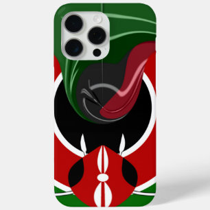 Fluid Kenyan Flag: Ein modernes Design iPhone 15 Pro Max Hülle