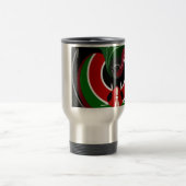Fluid Kenyan Flag: Ein modernes Design Reisebecher (Mittel)