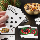 Fluid Kenyan Flag: Ein modernes Design Spielkarten (In Situ)