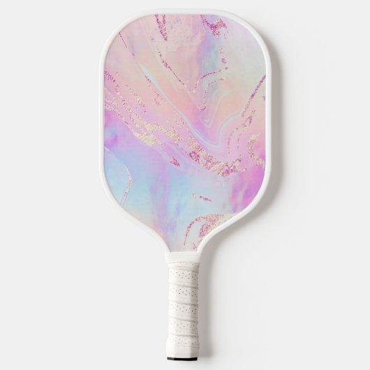 fluid marble art pickleball paddle (Rückseite)