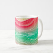 Fluid Marble Line Art Mug Kaffeetasse (VorderseiteRechts)