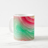 Fluid Marble Line Art Mug Kaffeetasse (Vorderseite Links)
