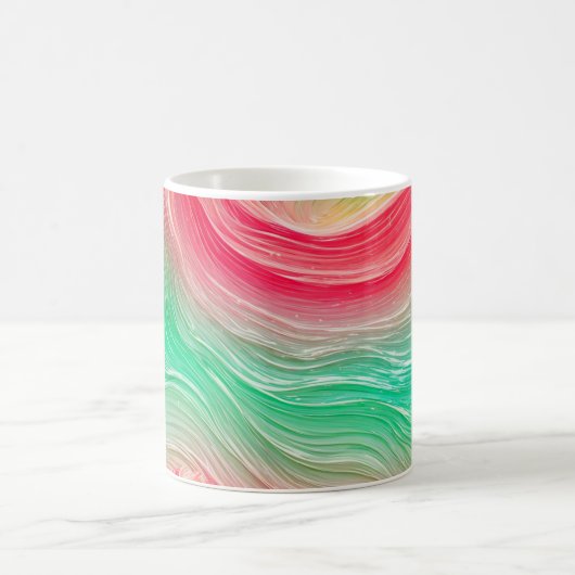 Fluid Marble Line Art Mug Kaffeetasse (Mittel)