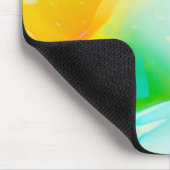 Fluid Neon Abstrakt Mousepad (Ecke)