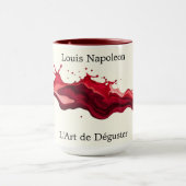 Fluid Red Wine Pour Abstract Art Ceramic Tasse (Zentrum)