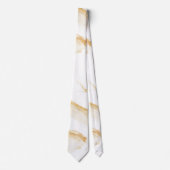 Fluid Swirl Marmor Beige Cream Neck Tie Krawatte (Vorderseite)