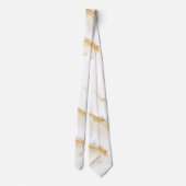 Fluid Swirl Marmor Beige Cream Neck Tie Krawatte (Rückseite)