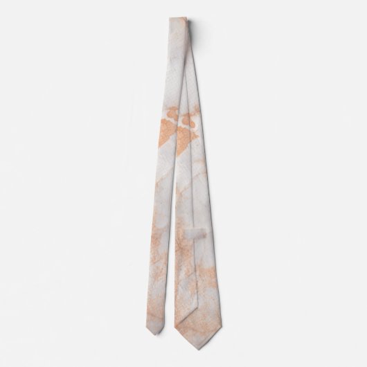 Fluid Swirl Marmor Light Pink Neck Tie Krawatte (Rückseite)