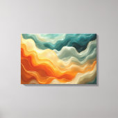 Fluid Wave Abstrakt Leinwanddruck (Vorderseite)