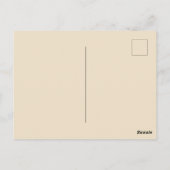 Fluide Abstrakte Goldmedaille Postkarte (Rückseite)