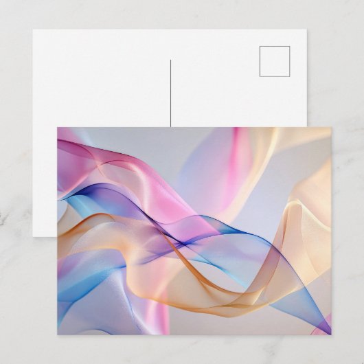 Fluide Harmonie in Bewegung Postkarte (Vorne/Hinten)