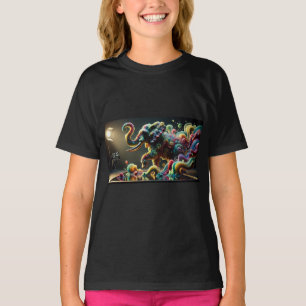 "Fluide Majestät: Der verzauberte Elefant" T-Shirt
