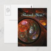 Fluide Verbindung Danke Postkarte (Vorne/Hinten)