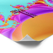 Fluidic infinfatadis Double Helix V 1 Art Print Poster (Ecke)