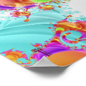 Fluidische infundierte Doppelhelix V 1 (12 von 12) Poster (Ecke)