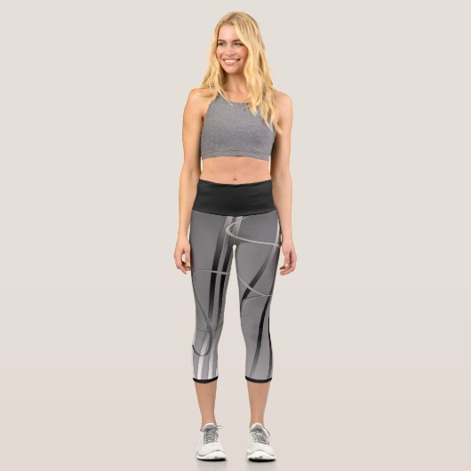 Fluidität Capri Leggings (Vorderseite)