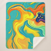 Fluidity of Joy: Abstract Waves Sherpadecke (Vorderseite)