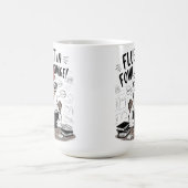 Fluktuation in der Fowl-Sprache Die Bibliothek der Kaffeetasse (Mittel)