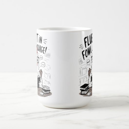 Fluktuation in der Fowl-Sprache Die Bibliothek der Kaffeetasse (Mittel)