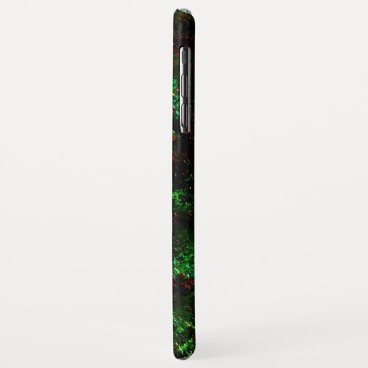 Fluktuation von dunklen Flecken auf leuchtend grün Case-Mate iPhone Hülle (Hinten/Links)