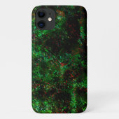 Fluktuation von dunklen Flecken auf leuchtend grün Case-Mate iPhone Hülle (Rückseite)