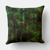 Fluktuation von dunklen Flecken auf leuchtend grün Kissen (Rückseite)