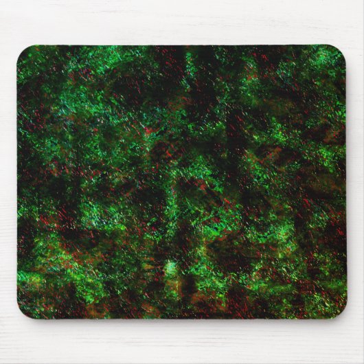 Fluktuation von dunklen Flecken auf leuchtend grün Mousepad (Vorne)