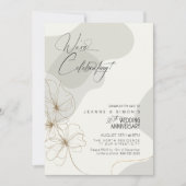 Fluktuative 30-jährige Jubiläumsneutrale ID168 Einladung (Vorderseite)