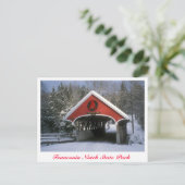 Flume Covered Bridge Franconia Notch Staat Park Postkarte (Stehend Vorderseite)