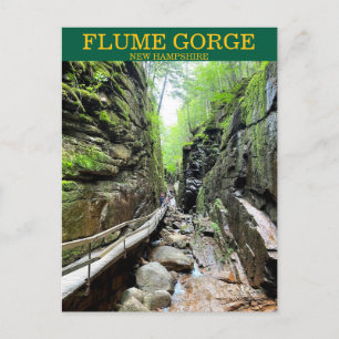 Flume Gorge NH Postcard Postkarte