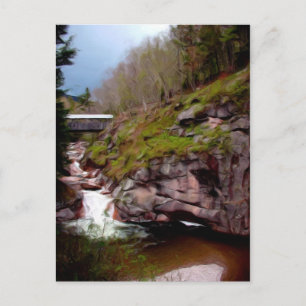 Flumes, Franken Notch, NH Postkarte