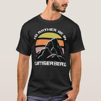 Flumserberg Schweizer Vintage Sonnenuntergang Berg T-Shirt