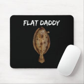 Flunder-Fisch-Shirts für Männer und Fischer von A Mousepad (Mit Mouse)