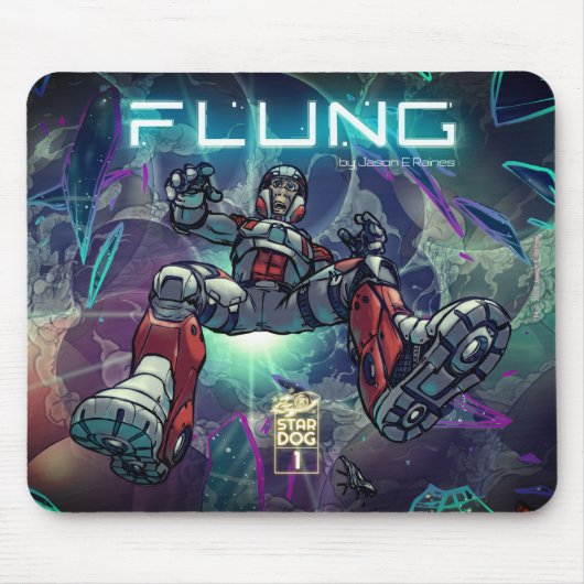 FLUNG - Durch Raum und Zeit Purzelnde Mauspad (Vorne)