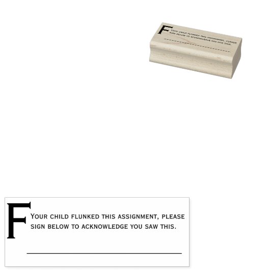 Flunkerte Comment Teachers Custom Kautschuk Briefm Gummistempel (Stempel)