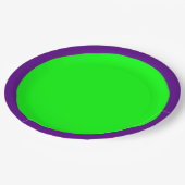 Fluo Green Accent Color Ready to Customization Pappteller (Schrägansicht)