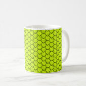 Fluo grüne Schlangen-Tasse Kaffeetasse (VorderseiteRechts)