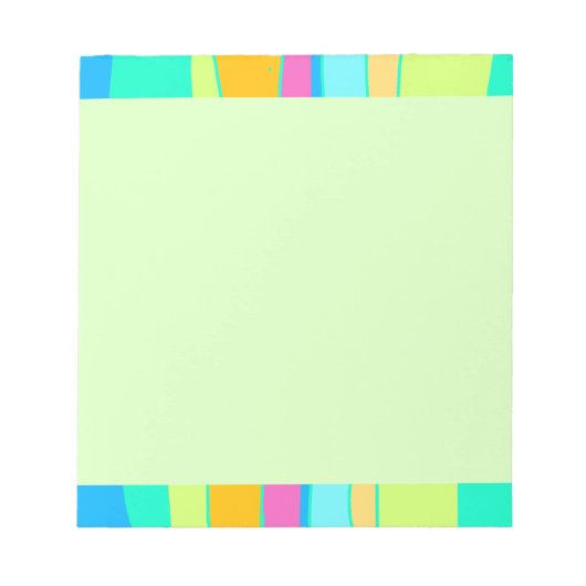 Fluo mehrfarbiges Notepad Notizblock (Vorderseite)