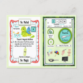 Fluor - Fluor Horn Einhorn Spielkarte Postkarte