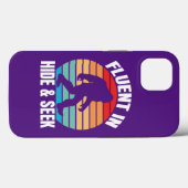 Fluor in Hide und Seek Funny Bigfoot Case-Mate iPhone Hülle (Rückseite (Horizontal))