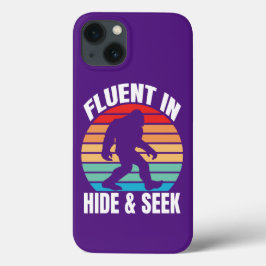 Fluor in Hide und Seek Funny Bigfoot Case-Mate iPhone Hülle