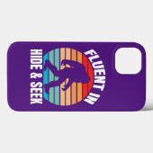 Fluor in Hide und Seek Funny Bigfoot Case-Mate iPhone Hülle (Rückseite (Horizontal))