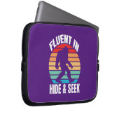 Fluor in Hide und Seek Funny Bigfoot Laptopschutzhülle (Vorne Rechts)