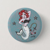 Fluor Molly Mermaid Button (Vorderseite)