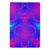 Fluorblau und rosa Mini-Zwischenablage Mini Klemmbrett (Rückseite)