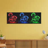 Fluorescence Tryptych Leinwanddruck (Insitu (Wohnzimmer))