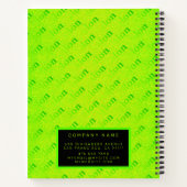Fluorescent 2in1 Neon Elegante Business Card & Notizblock (Rückseite)